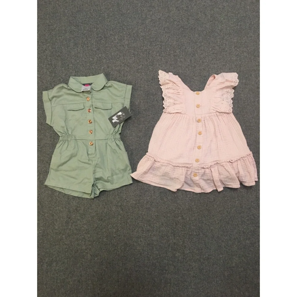 Baby Girl 24 Months 2T Clothing Lot 7x Pieces Bulk Summer Preppy Boho Eyelet